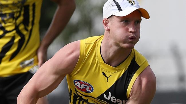 Josh Caddy is set to spend more time in the midfield at Richmond. Picture: Wayne Ludbey