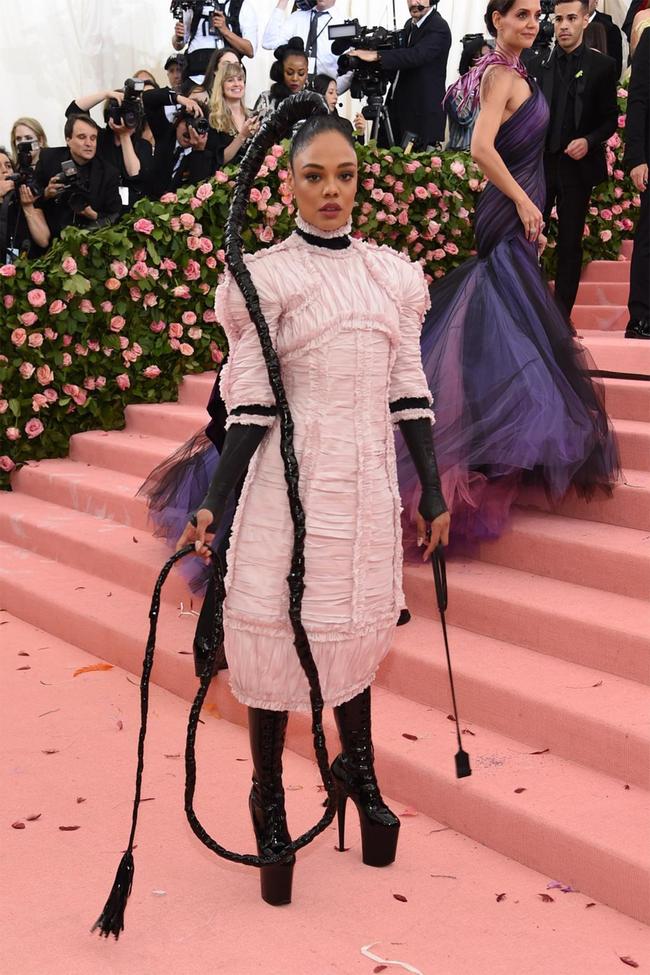 Tessa Thompson wears Chanel at the 2019 Met Gala.