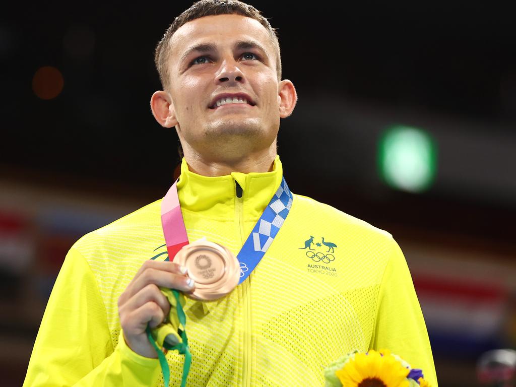 Harry Garside with his bronze medal at the last Olympics in Tokyo. Picture: Buda Mendes/Getty Images