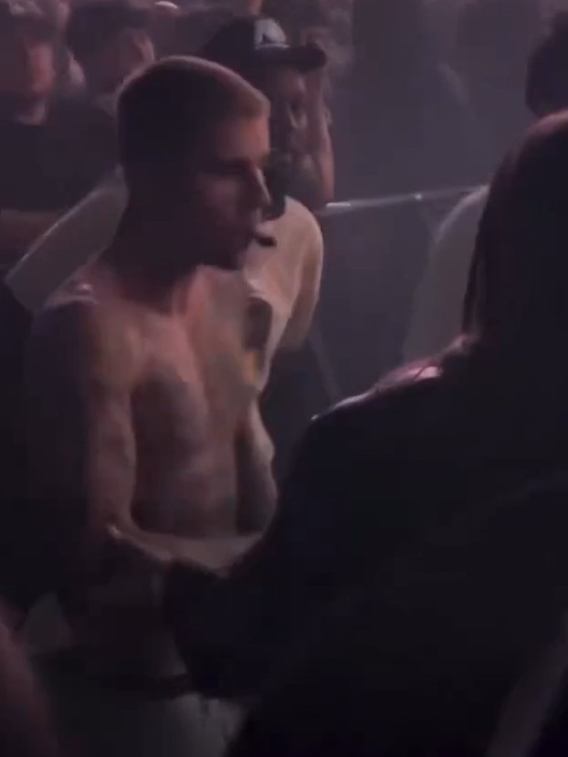Justin Bieber was caught on camera dancing while smoking a joint at Coachella. Picture: X