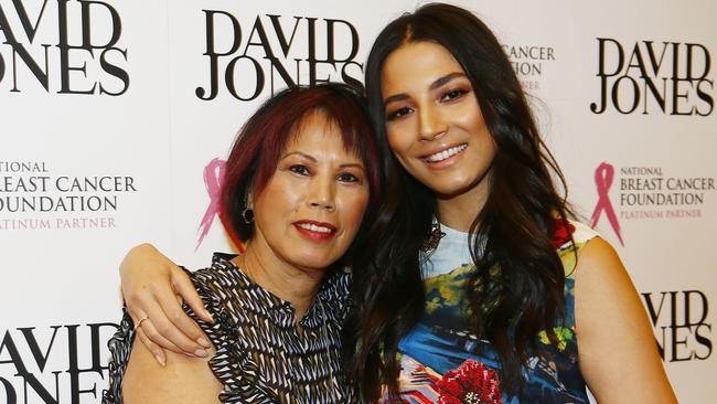 Supermodel Jessica Gomes’ mum Pay Yuen revealed her daughter was rebellious when she was younger. Picture: John Appleyard