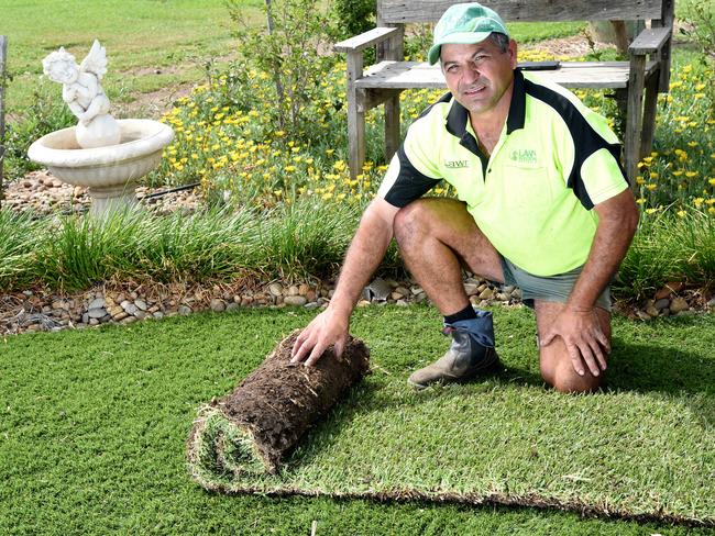 Treasurer of Turf Australia, Anthony Muscat, no longer sells synthetic turf and now only sells natural grass.