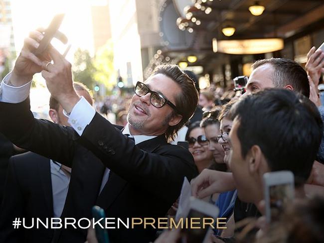 Brad Pitt’s into the selfies / Picture: Twitter