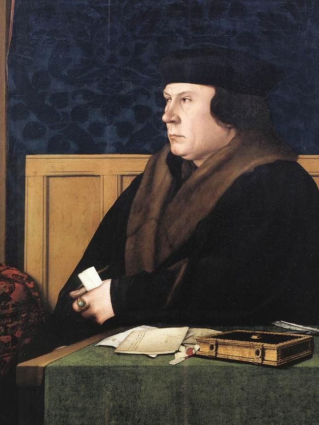 Portrait of English statesman Thomas Cromwell by German artist Hans Holbein, circa 1533.