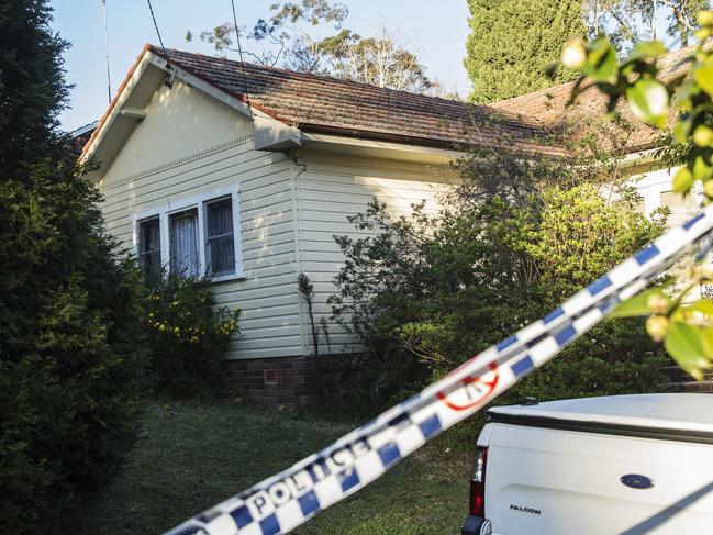 The house where two kids were murdered by their father. Picture: Jenny Evans