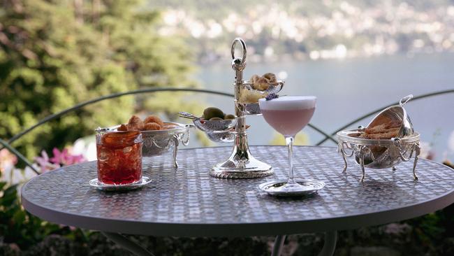 Aperitvo by the lake at Villa Passalacqua. Picture: Giada Mariani