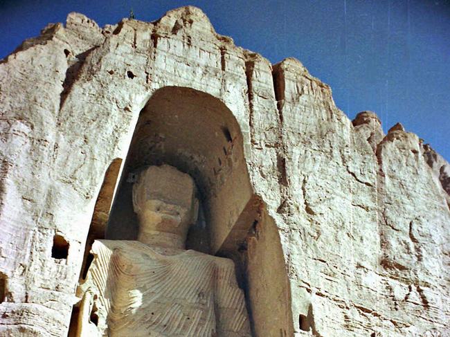 A Buddha statue in Bamyan, Afghanistan. The statue was destroyed by the Taliban regime in 2001.