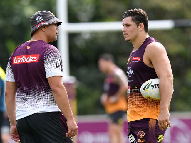 James Roberts (right) was miserable under Seibold. Picture: AAP/Darren England