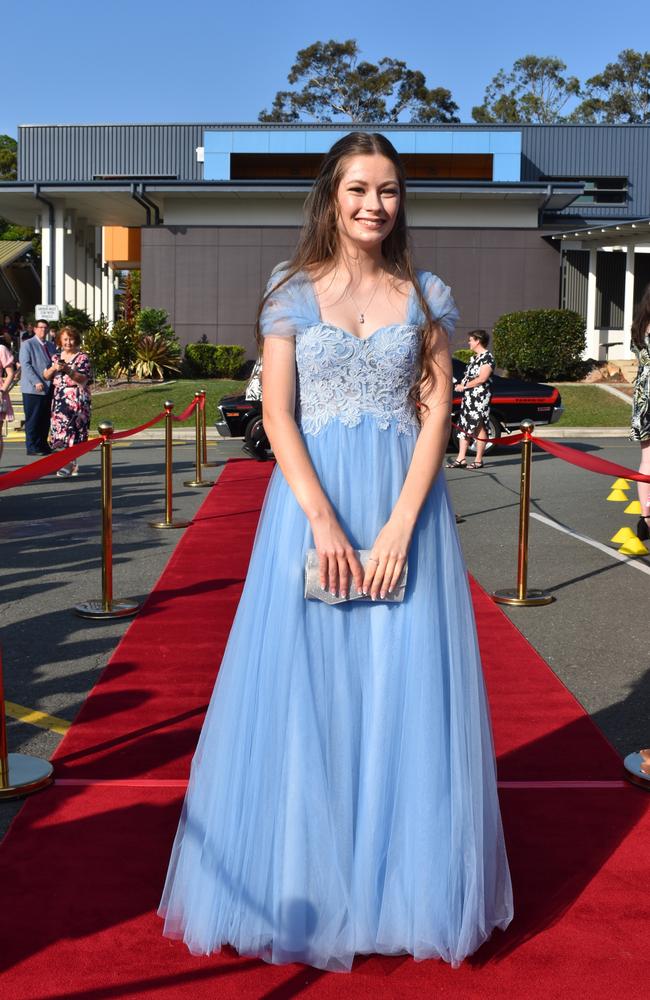 Olivia Munce at the 2023 Caloundra Christian College formal. Picture: Jorina Maureschat