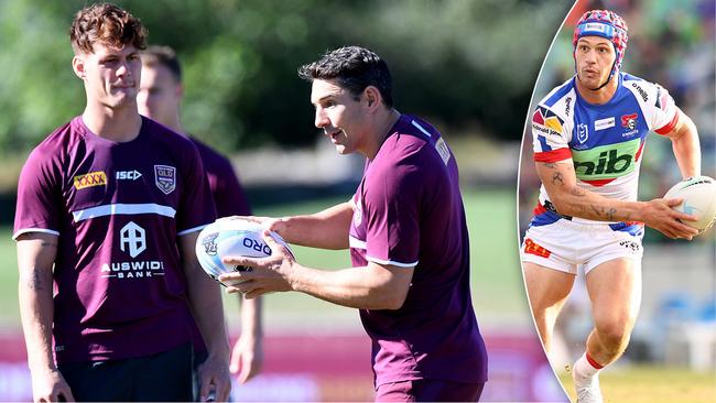 Kalyn Ponga and Queensland coach Billy Slater.