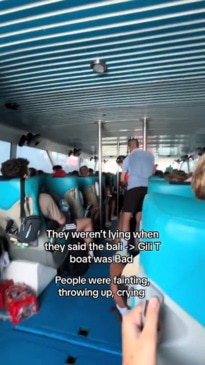 ‘Throwing up, crying’: Horrible Bali boat ride