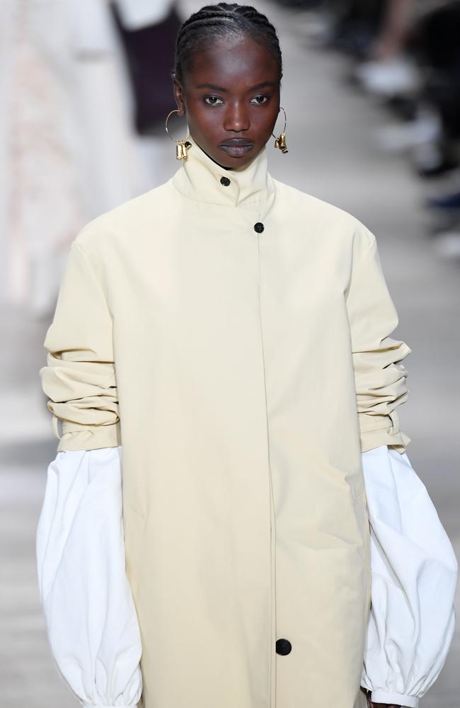 Agi Akur for Jil Sander at Milan Fashion Week. Picture: AFP