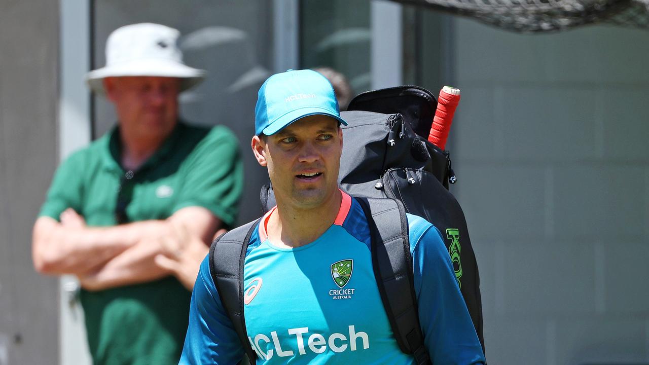 MELBOURNE, DECEMBER 23, 2023: Australian Cricket Team training at the MCG ahead of the Boxing Day Test. Alex Carey. Picture: Mark Stewart