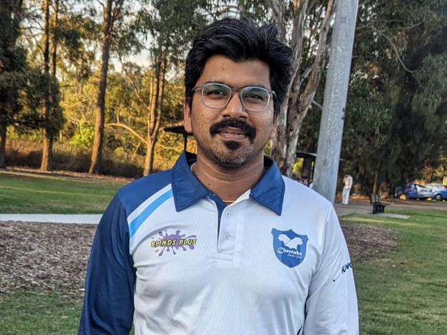 Ganesh Ramanathan, Cheetahs Sports Club, Parramatta District Cricket Association, senior A reserve, 2023-24. Picture: Cheetahs SC