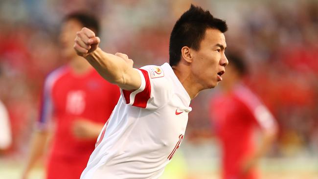 Sun Ke scored both of China’s goals against DPR Korea.