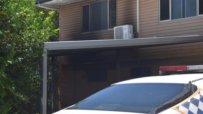 Fire damage to the home can be seen. A strong smell of smoke lingered.