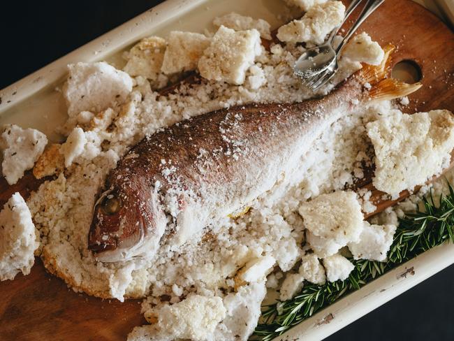 The salt-crusted fish will be on the new menu.