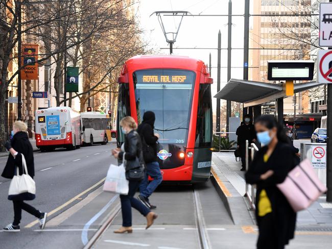 King William Street, 8.30am on Wedneday, July 21. Picture: Tricia Watkinson