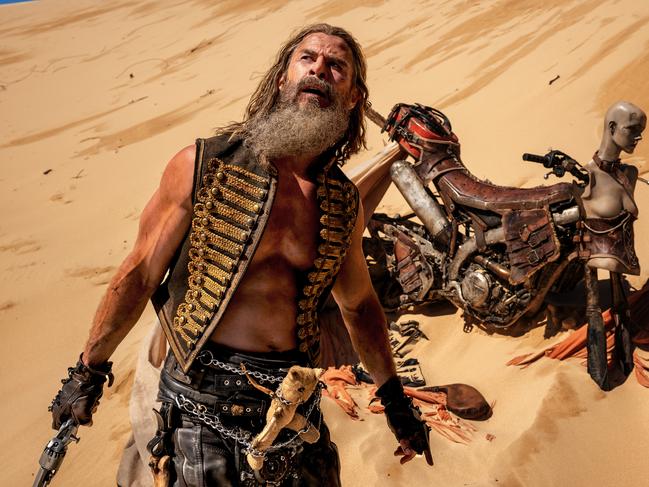 Chris Hemsworth as Dementus in Furiosa: a Mad Max saga.