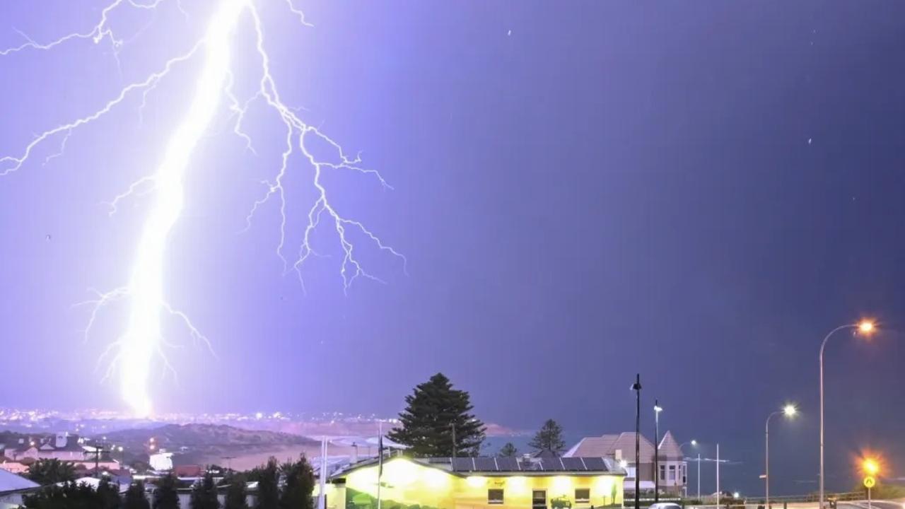 Lightning over Port Noarlunga 15/08/2024 Picture: Troy Stuart|Fine Eye Imagery