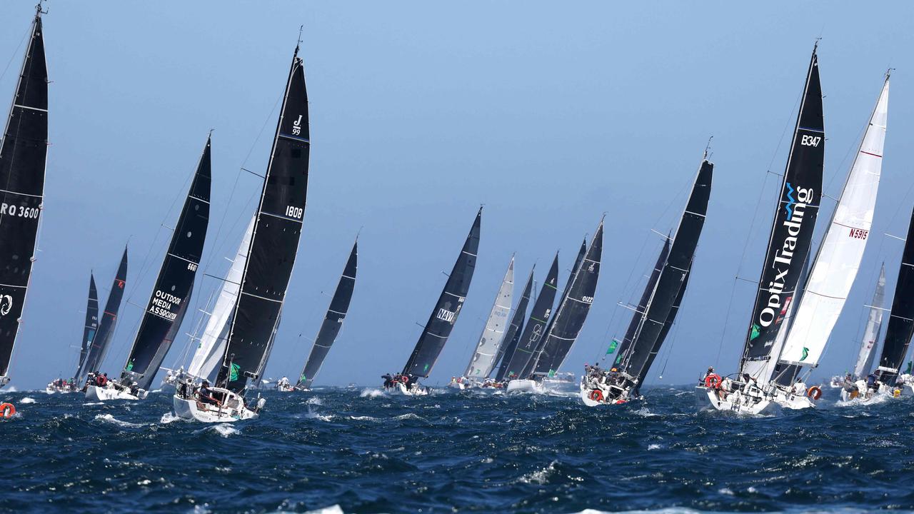 Great sailing at the start of the race.