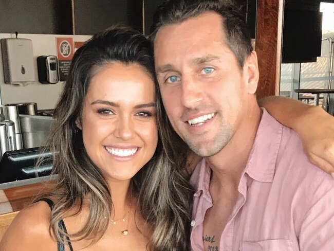 Scott with Mitchell Pearce before the sexting scandal blew up. Picture: Instagram