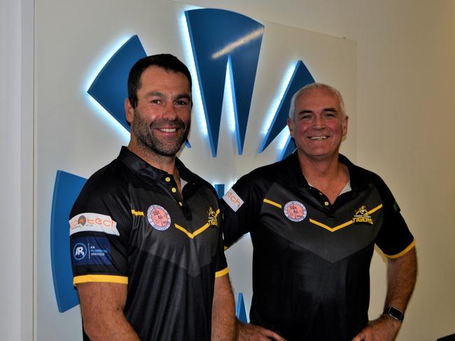 Dean Solomon and Andrew Ryan from Tweed Coast Tigers.