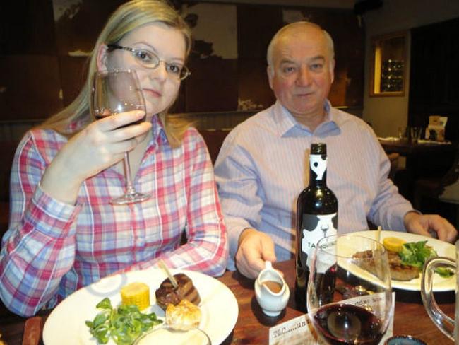 Ex-Russian spy Sergei Skripal, 66, and his daughter Yulia, 33. Picture: supplied