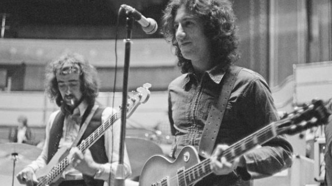 Peter Green and John McVie during Fleetwood Mac's early days. Picture: Getty