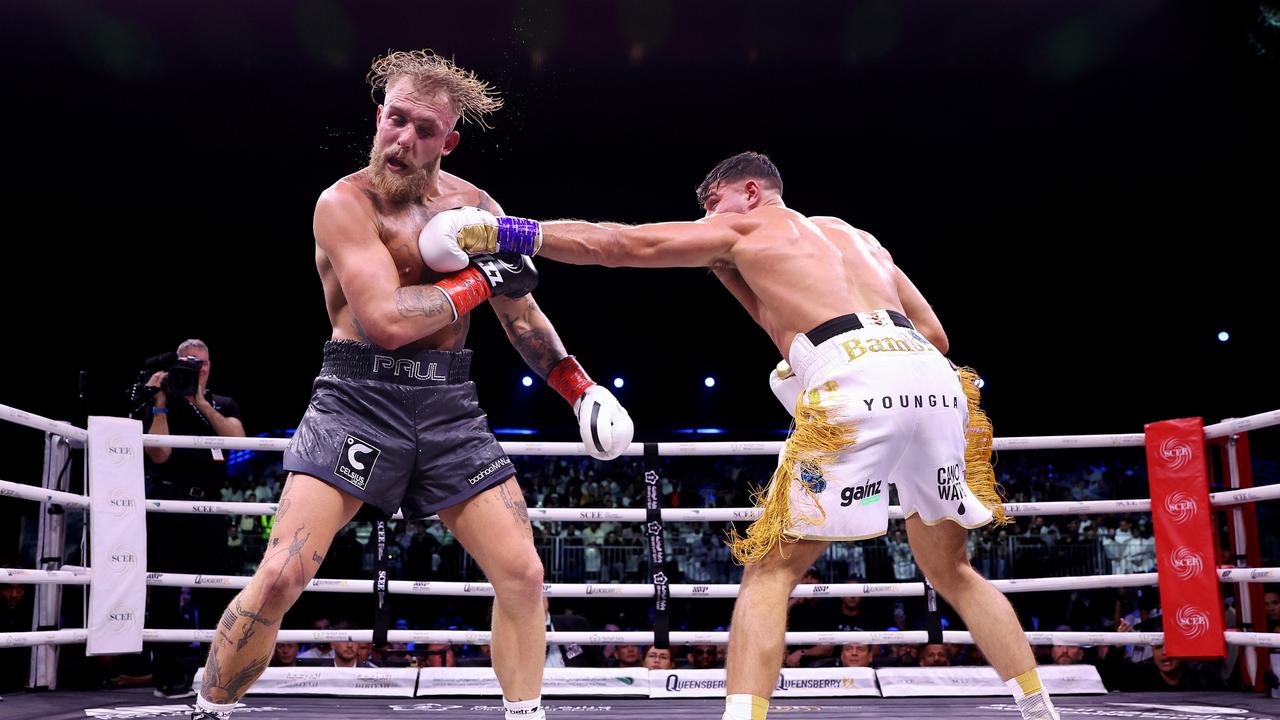 It got very real for Jake Paul. Photo by Francois Nel/Getty Images.