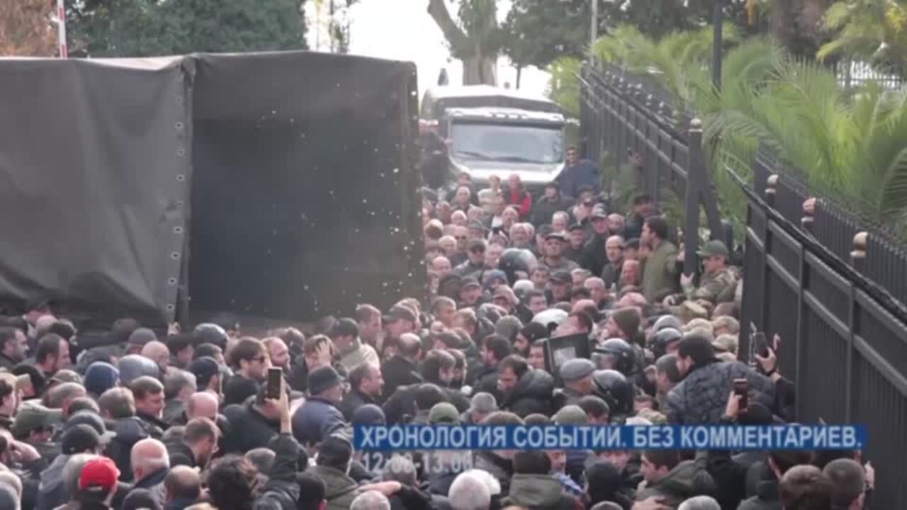 Protesters Refuse To Leave Parliament In Breakaway Georgian Region ...