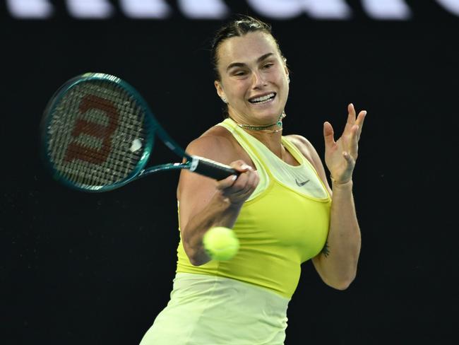 Aryna Sabalenka backed her power game on the opening night of the Australian Open Picture: Getty Images