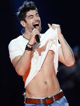 Freddie from Hungary could only hit the high notes with a cool blast of air to the nip. Picture: AFP