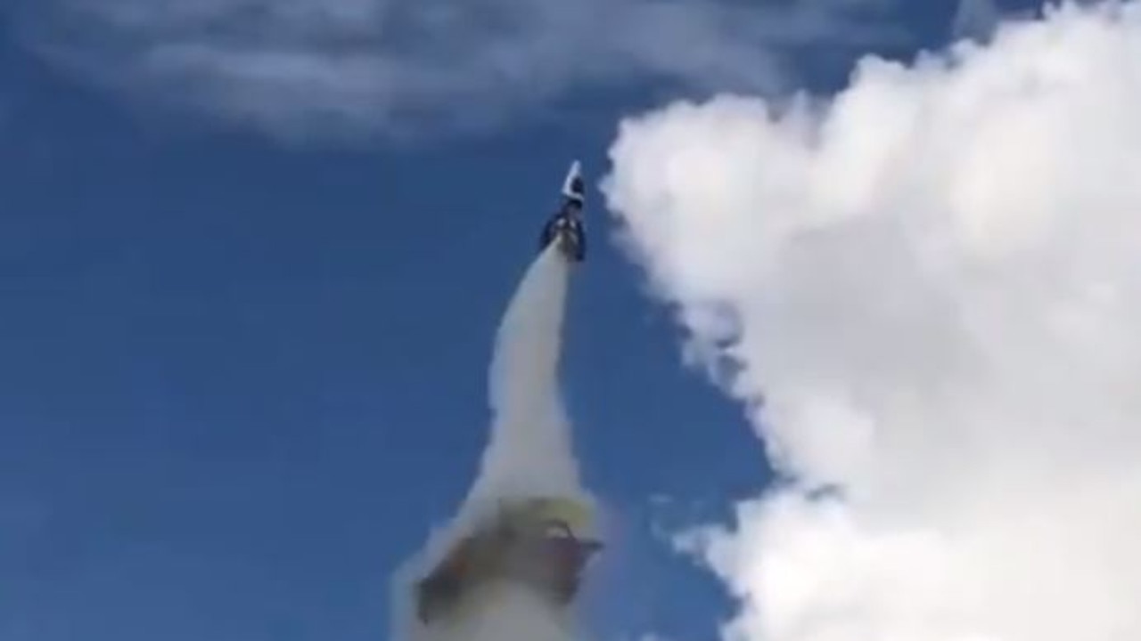 The parachute detached during launch. Picture: Justin Chapman / Twitter