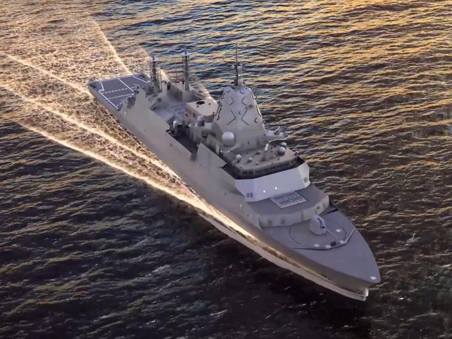 Evolved Hunter Class design for guided missile frigate. Supplied by BAE Systems Australia