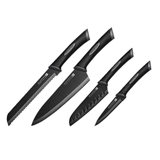 Scanpan Spectrum Black Steak Knives Set of 6