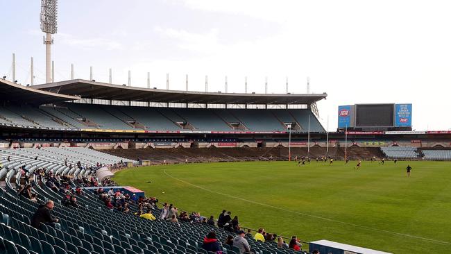 Adelaide Football Club chairman Rob Chapman is declaring the Crows are staying at West Lakes as the sporting venue is converted to an urban base — to reap the $2 million annual benefit from the SANFL’s upkeep of the oval. Picture: Bianca De Marchi