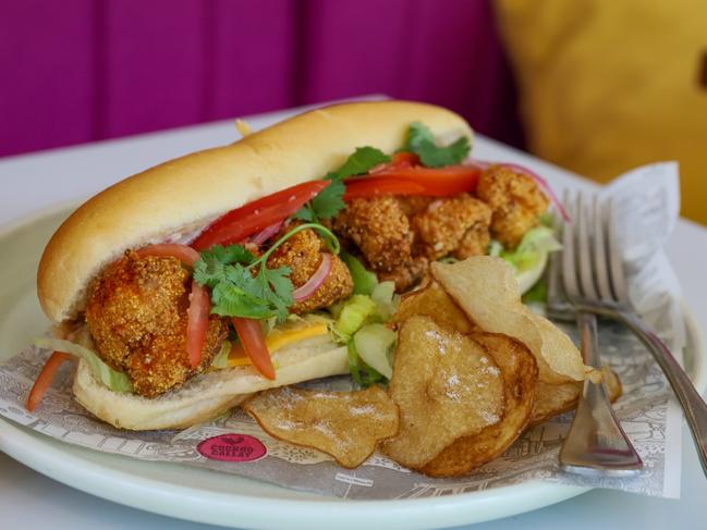 Cuckoo Callay’s Shrimp Po'boy. Picture: Jenifer Jagielski