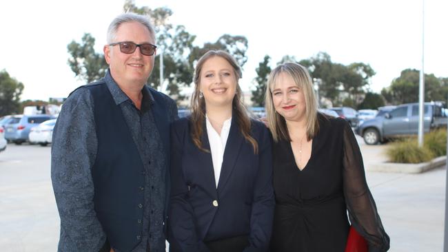 Jason Lubke, Bianca Lubke and Michelle Lubke at formal and graduation.