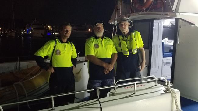 Members of the Whitsundays Volunteer Marine Rescue crew pictured in a Facebook post