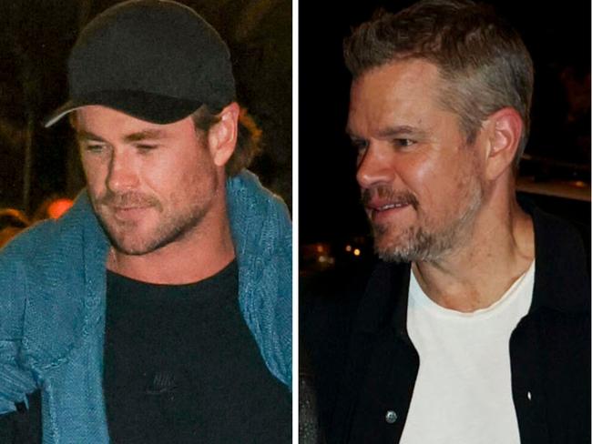 Chris Hemsworth and Matt Damon hit up Totti's in Bondi.