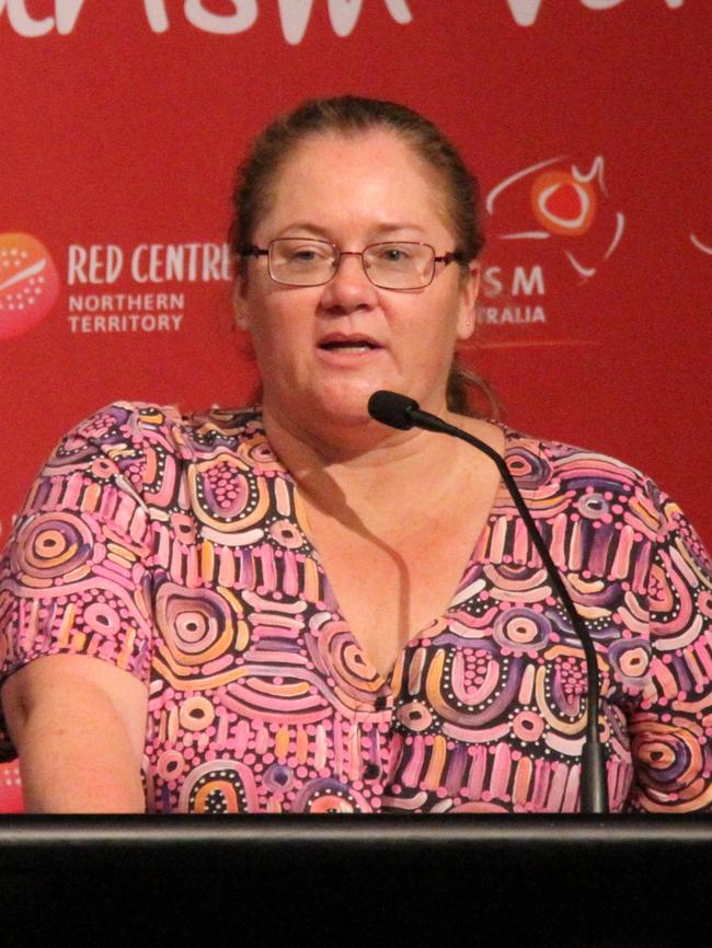 Tourism Central Australia treasurer Jodie Summers in Alice Springs February 24, 2025. Picture: Gera Kazakov