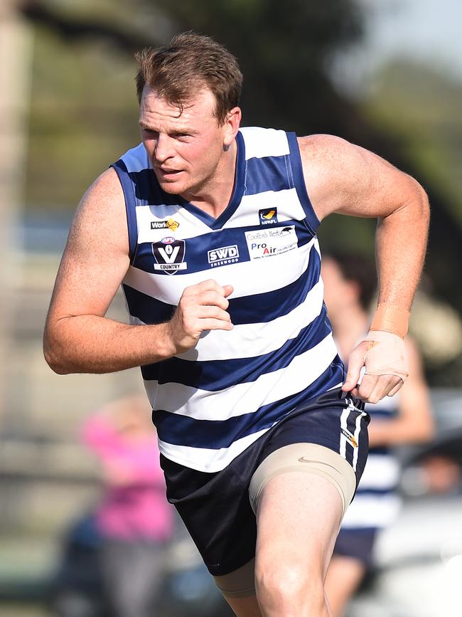 Brendon Goddard playing for Pearcedale last season.