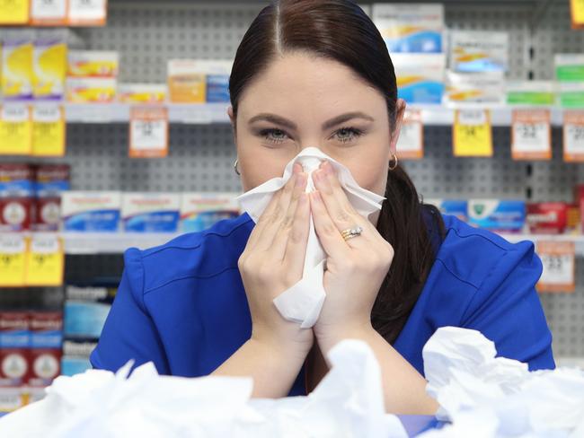 Tamara-Lee Stubbs is one of the many people on the Gold Coast hit hard by influenza last year.Photo by Richard Gosling