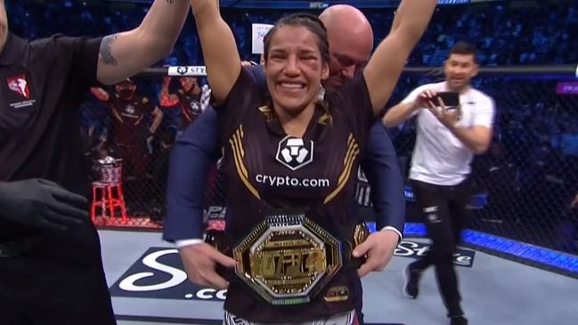 Julianna Pena shocked the world to defeat Amanda Nunes. Picture: Main Event