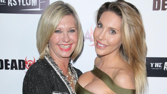 Olivia Newton-John and her daughter Chloe Lattanzi in 2016. Picture: Paul Redmond/WireImage