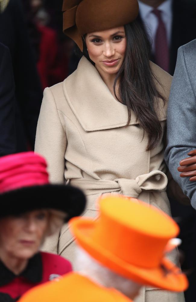 Meghan Markle attends Christmas Day Church service at Church of St Mary Magdalene in King's Lynn, England. Picture: Getty