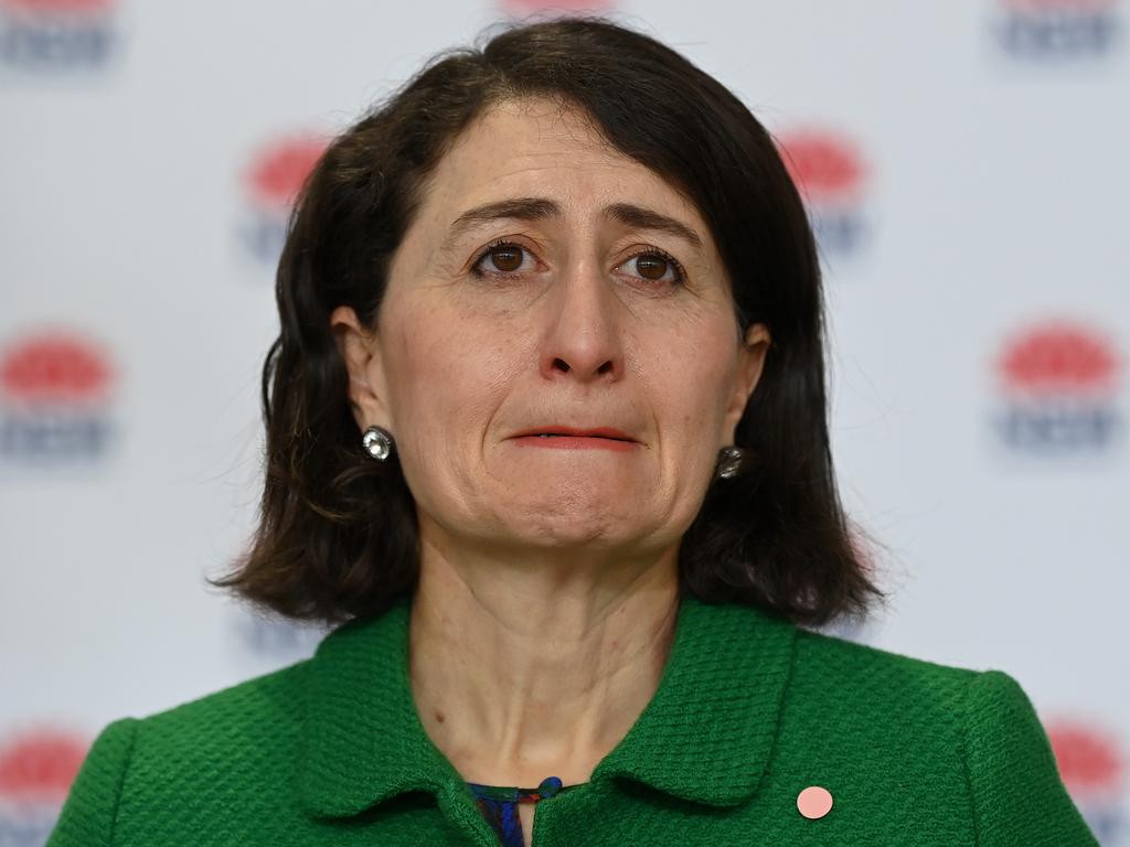 NSW Premier Gladys Berejiklian has just extended the Sydney lockdown by four weeks. Picture: Bianca De Marchi