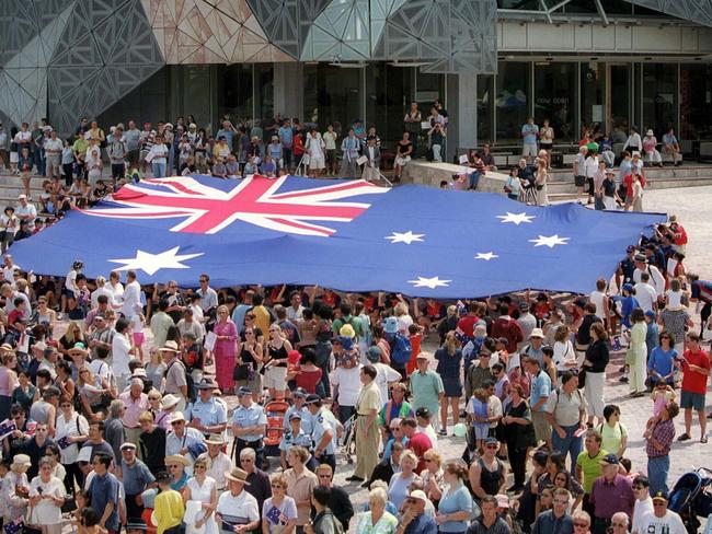 Australia Day celebrations in Melbourne.