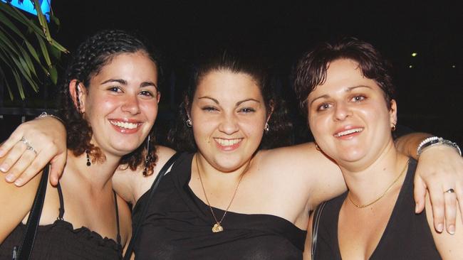 Sara McPaul, Angie Winn and Ivana Humpalost at Mantaz Club and Bar Pic Bryan Lynch AD126033